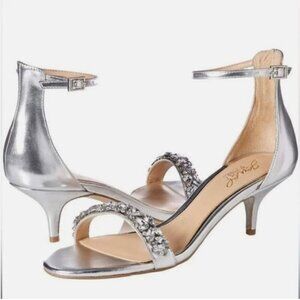 Jewel Badgley Mischka Dash Ankle Strap Kitten Heel